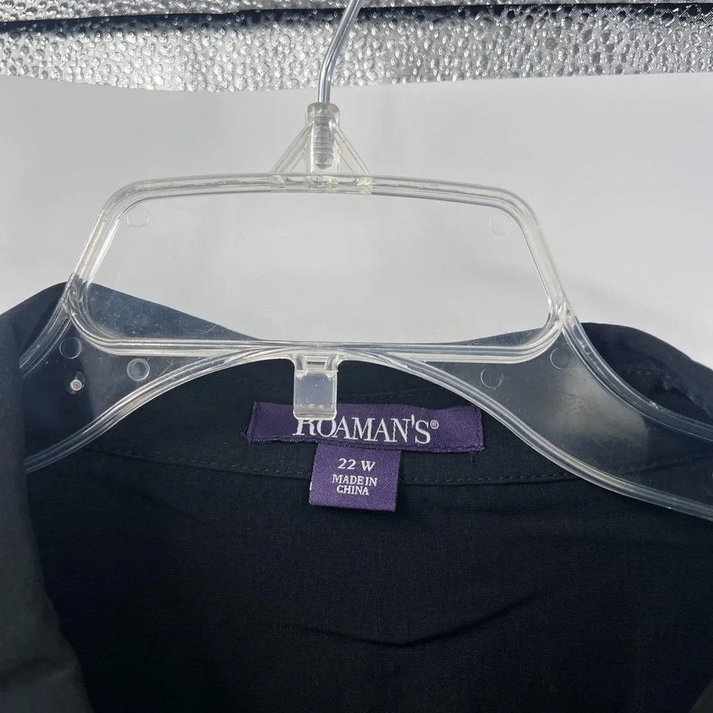 Roaman's Women's Plus Size Roll Tab Jacket Dress new 22w - Picture 2 of 8